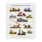 Stupell Industries Educational Construction Trucks Canvas Wall Art Design by Brett Blumenthal